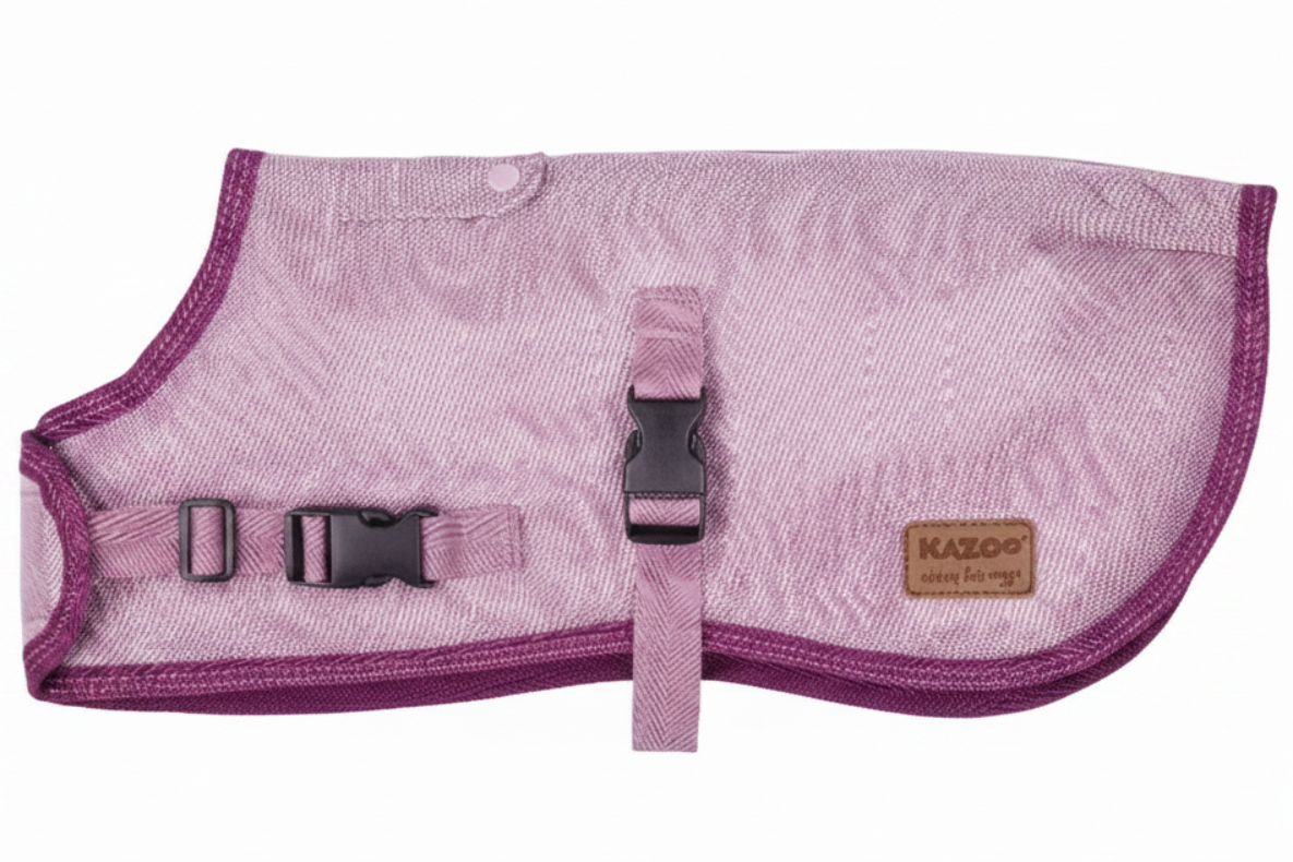 KAZOO DOG ECO ADVENTURE COAT WITH HARNESS HATCH QUARTZ PINK