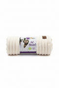 KAZOO RIBBED PET BLANKET CREAM