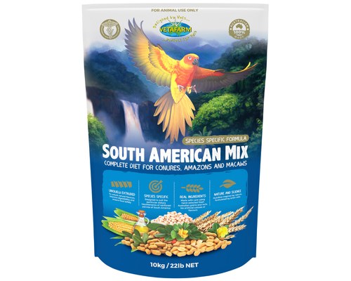 VETAFARM SOUTH AMERICAN PELLETS 10KG