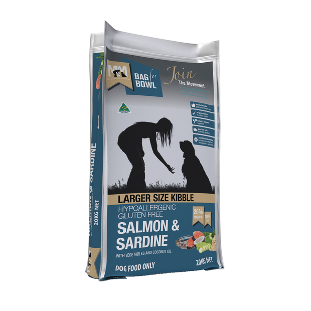 MEALS FOR  MUTTS DOG LARGE BREED SALMON AND SARDINE 20KG
