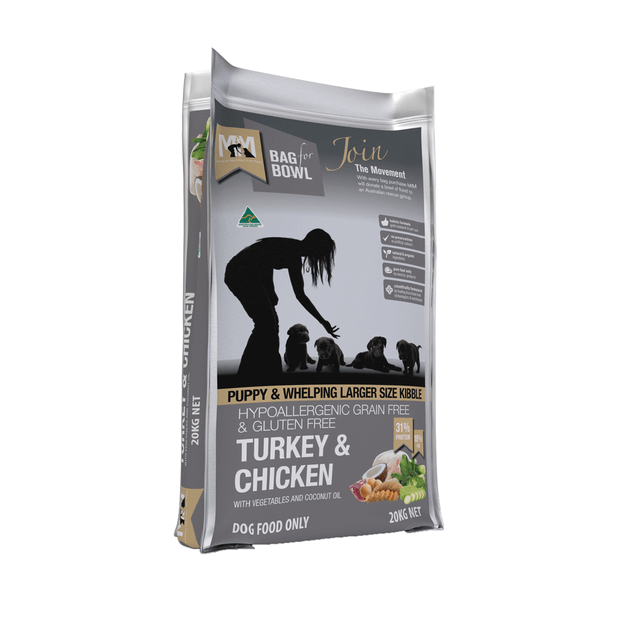 MEALS FOR MUTTS PUPPY LARGE BREED TURKEY AND CHICKEN 20KG