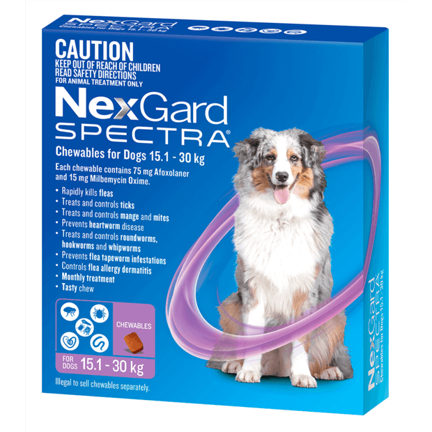 NEXGARD SPECTRA 15.1-30KG 6 PACK