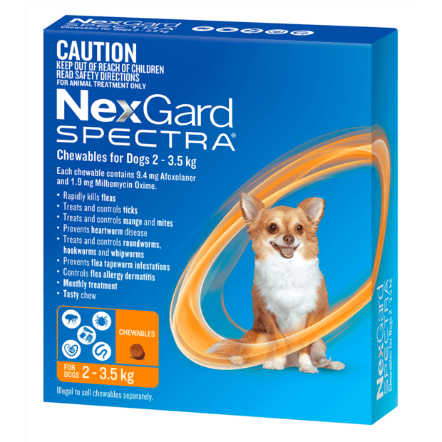 NEXGARD SPECTRA 2-3.5KG 3 PACK