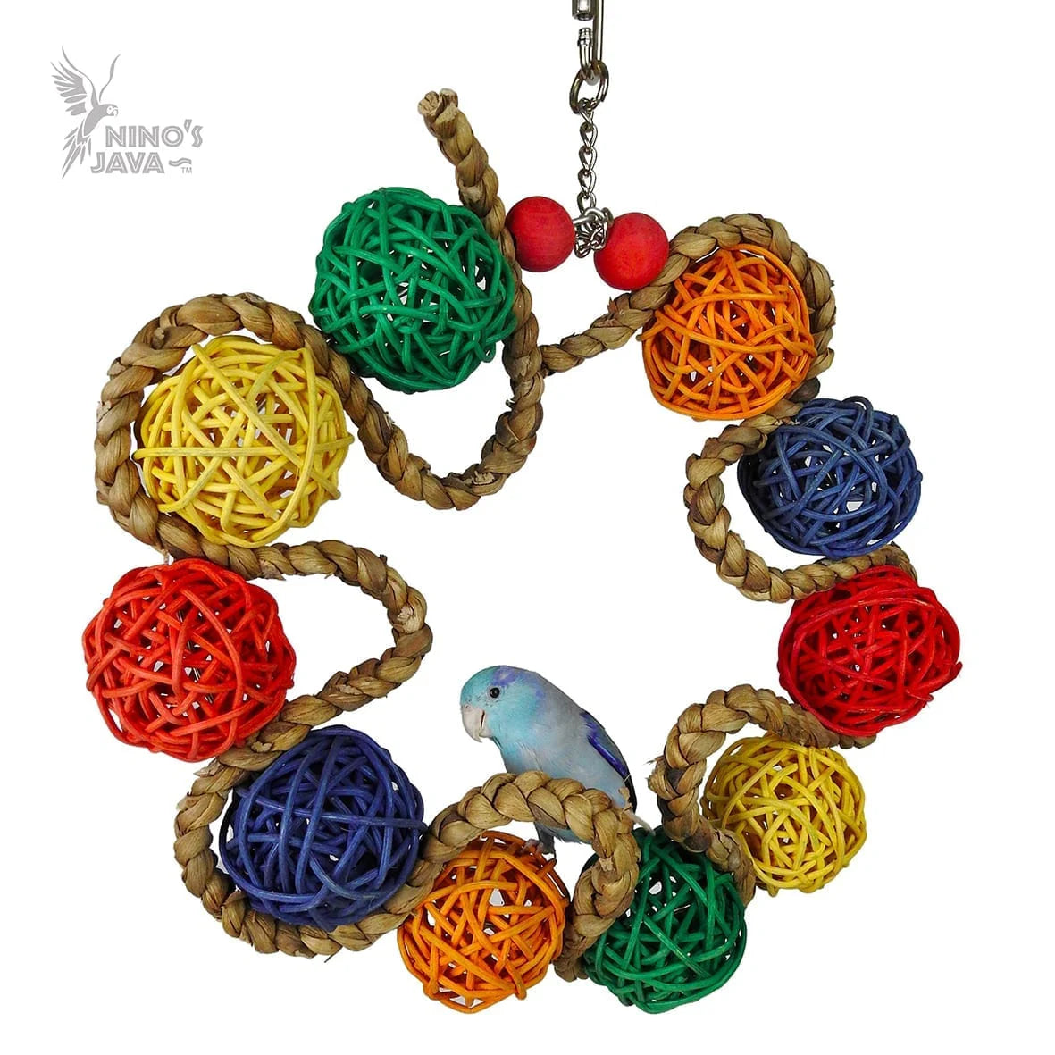 NINOS JAVA BIRD TOY WILLOW WREATH