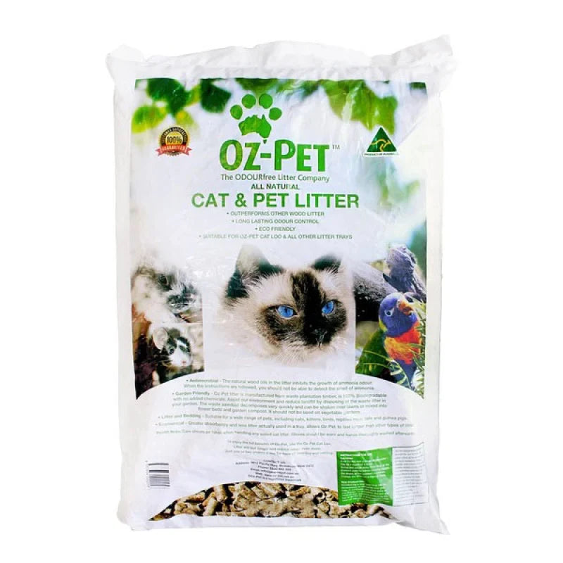 OZ PET CAT & PET LITTER HARDWOOD 15KG