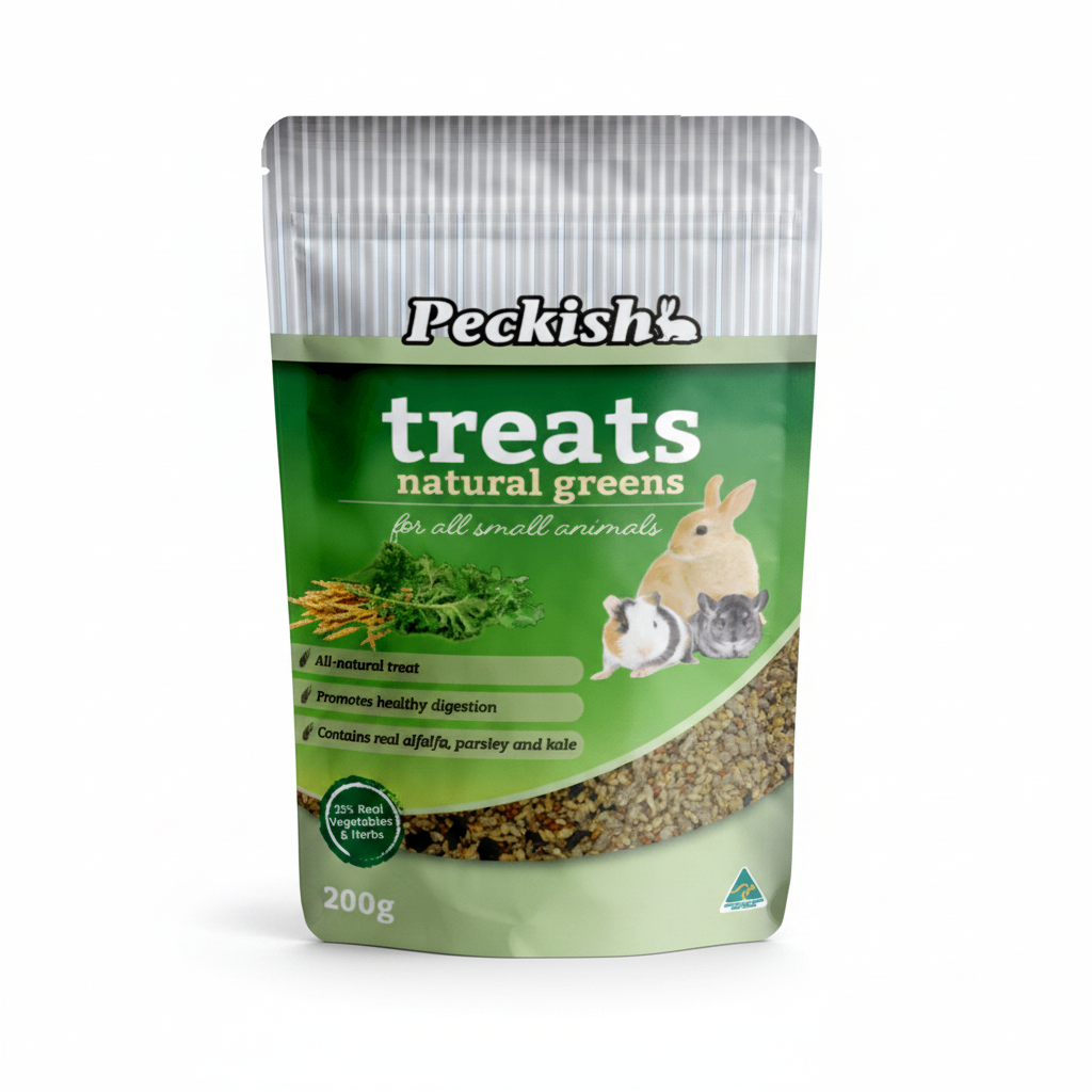 PECKISH TREATS NATURAL GREENS 200G
