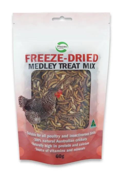 PISCES FREEZE DRIED MEDLEY TREAT MIX 60G