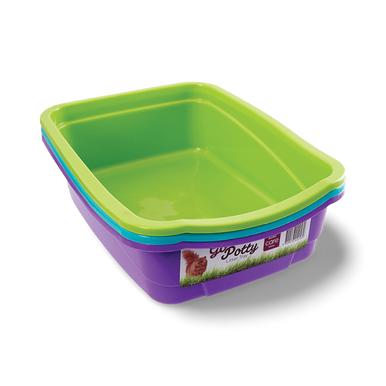 POOWEE CAT LITTER PAN ASST