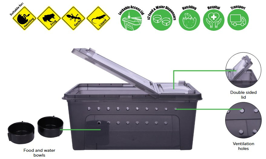 REPTILE ONE TRANSPORT BOX 26X18X11CM