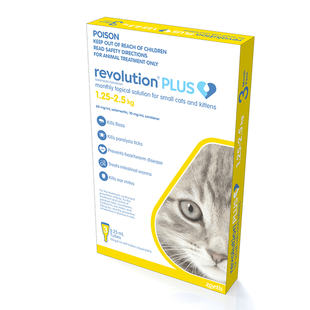 REVOLUTION PLUS CAT 1.25-2.5KG 3 PACK