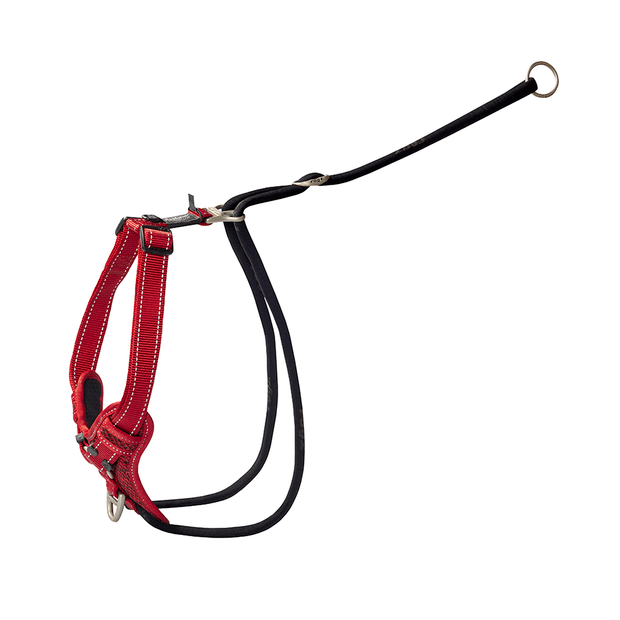 ROGZ STOP PULL HARNESS MED RED 35-52CM