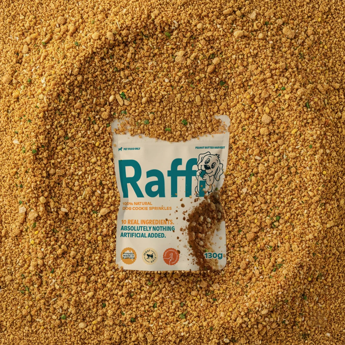RAFFI MEAL TOPPER 100% NATURAL DOG COOKIE SPRINKLES