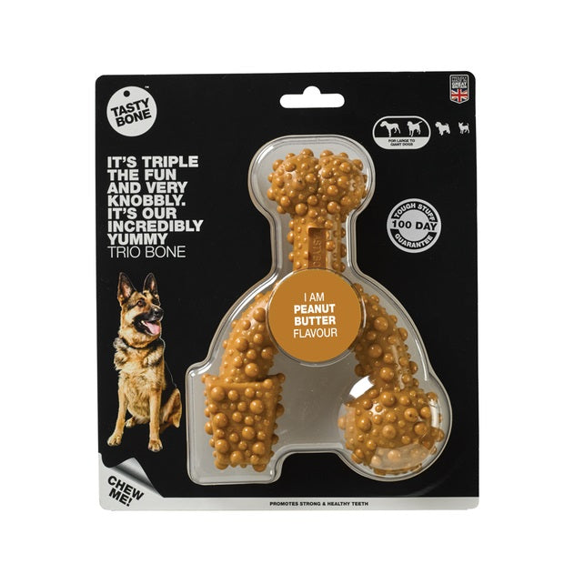 TASTY BONE TRIO PEANUT BUTTER LRG