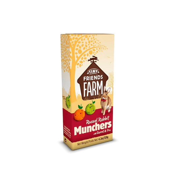 TINY FRIENDS FARM RUSSEL RABBIT MUNCHERS 120G