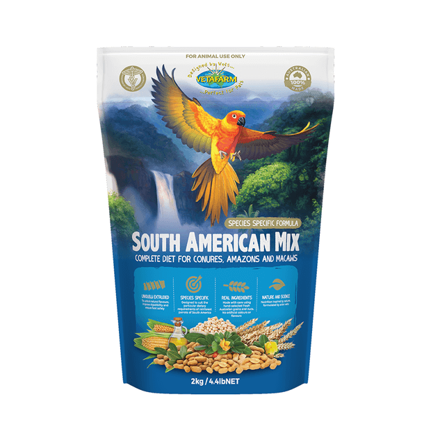VETAFARM SOUTH AMERICAN PELLETS 2KG
