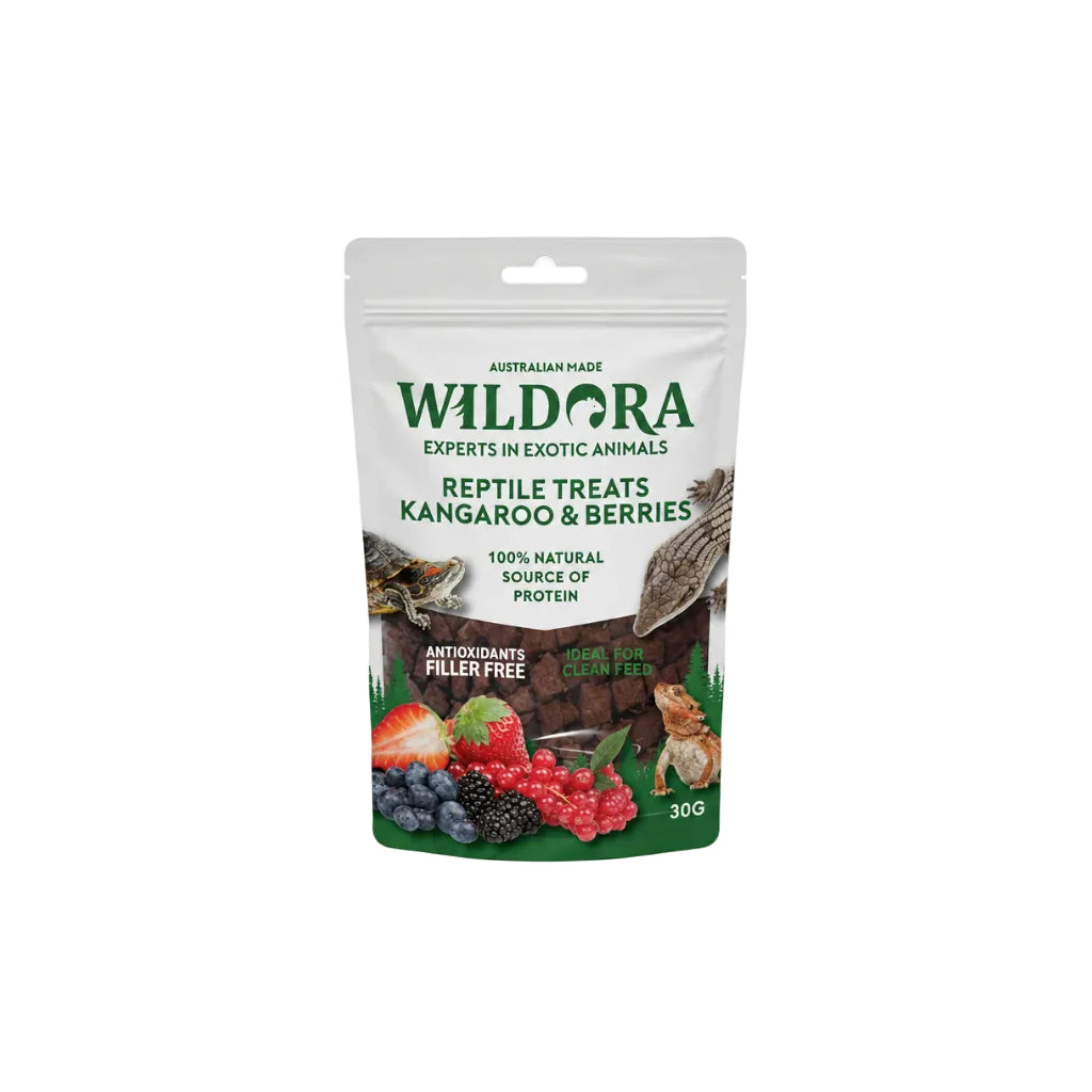 WILDORA REPTILE TREATS KANGAROO & BERRIES 30G