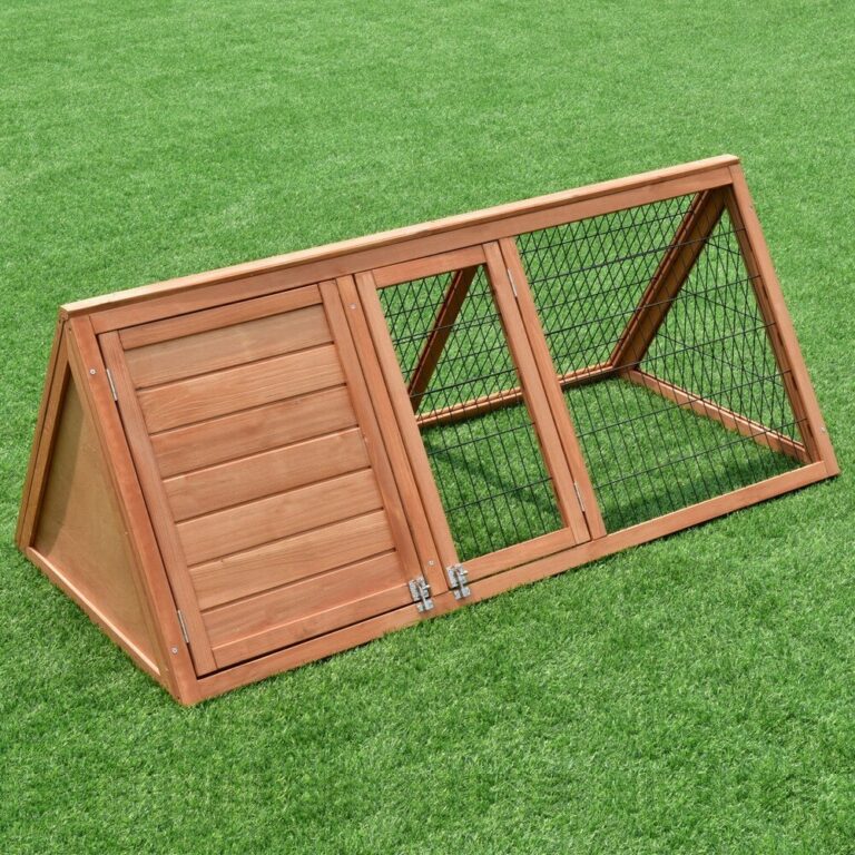 RABBIT HUTCH WOODEN TRIANGLE Pets Warehouse Penrith