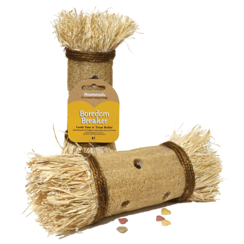 ROSEWOOD BOREDOM BREAKER LOOFA TOSS N TREAT ROLLER