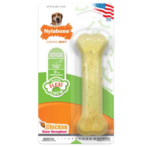 NYLABONE FLEXI CHEW WOLF CHICKEN