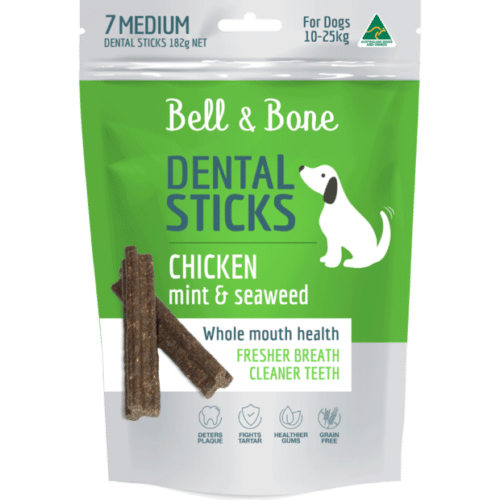 BELL & BONE MEDIUM CHICKEN MINT SEAWEED 7STICKS