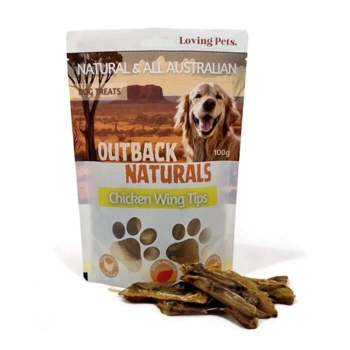 OUTBACK NATURALS CHICKEN WING TIPS 100G