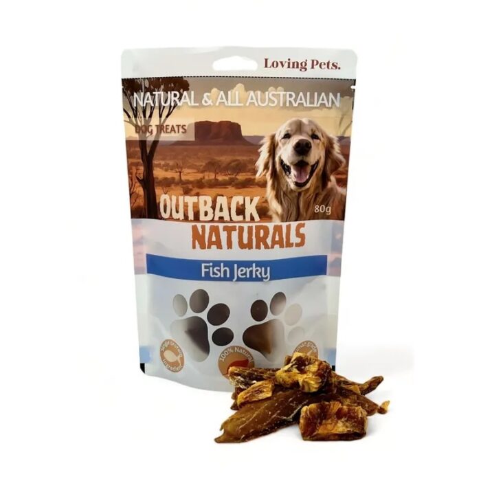 OUTBACK NATURALS FISH JERKY 80G