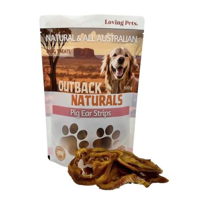 OUTBACK NATURALS PIG EAR STRIPS 100G