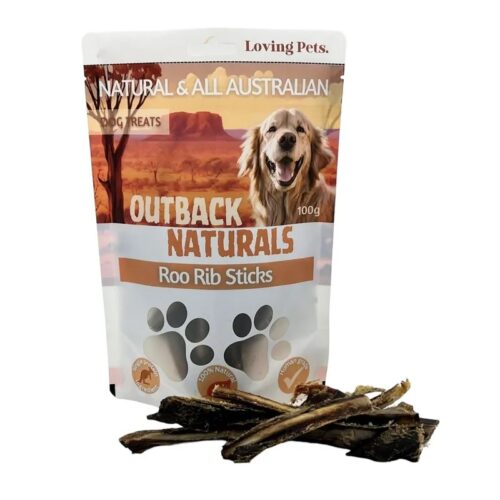 OUTBACK NATURALS ROO RIB STICKS 100G