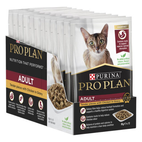 PRO PLAN CAT CHICKEN IN GRAVY 85G X 12