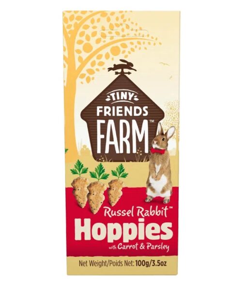 TINY FRIENDS FARM RUSSEL RABBIT HOPPIES 100G