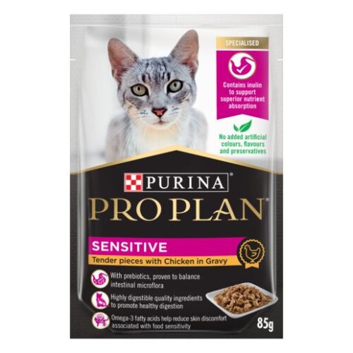 PRO PLAN CAT SENSITIVE CHICKEN IN GRAVY 85