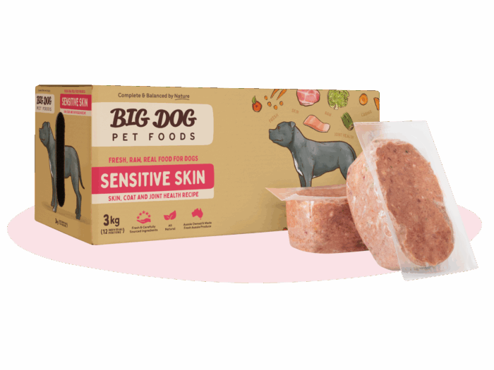 BIG DOG SENSITIVE SKIN PATTIES 3KG