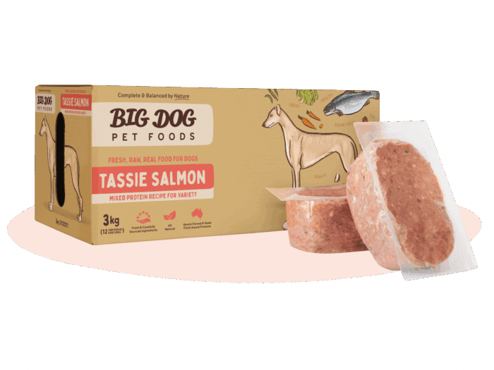 BIG DOG TASMANIAN SALMON PATTIES 3KG
