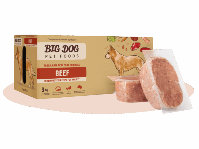 BIG DOG BEEF PATTIES 3KG