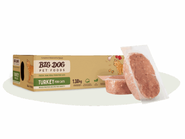 BIG DOG CAT TURKEY PATTIES 1.38KG