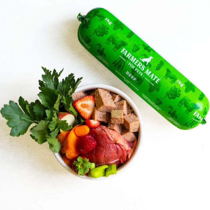 FARMERS MATE BEEF DOG ROLL 2KG