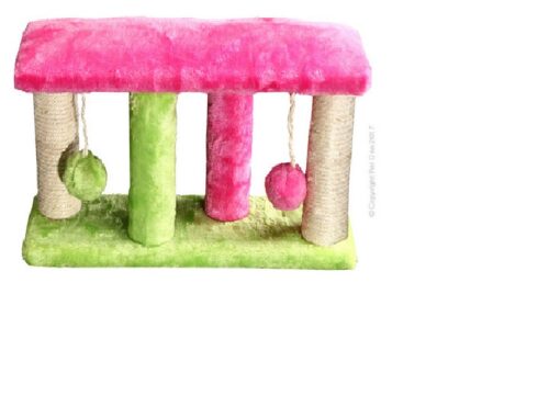 PETONE 4 POST SCRATCHING TREE WITH BALLS ASSORTED