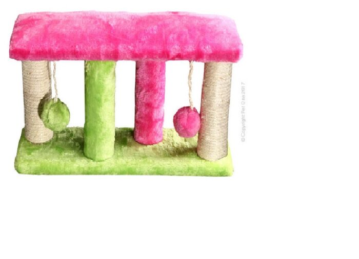 PETONE 4 POST SCRATCHING TREE WITH BALLS ASSORTED