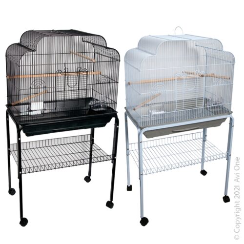 AVIONE FANCY TOP BIRD CAGE WITH STAND ASSORTED