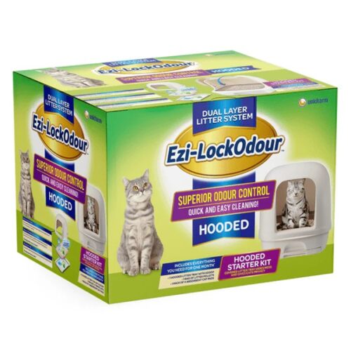 EZI LOCK HOODED DUAL LAYER LITTER STARTER KIT