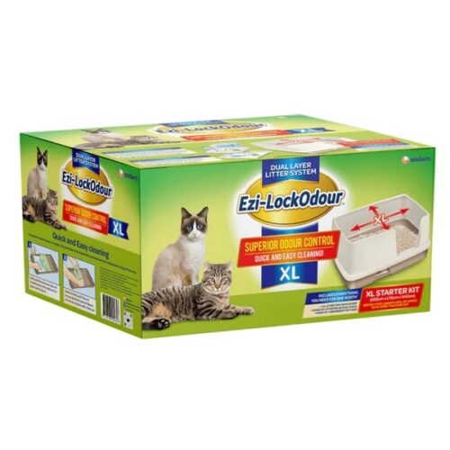 EZI LOCK XL DUAL LAYER CAT LITTER STARTER KIT