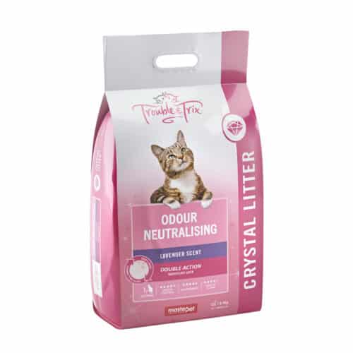 CRYSTAL CAT LITTER LAVENDER TROUBLE & TRIX 15L
