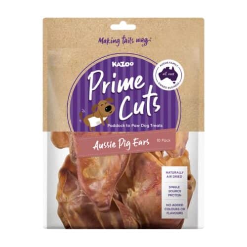 KAZOO PRIME CUTS AUSSIE PIG EARS 10PK