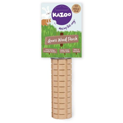 KAZOO HAPPY HOPPERS SMALL ANIMAL GRASS WOOD PERCH